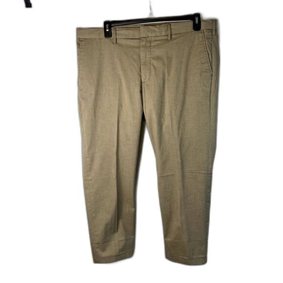Nordstrom Slim Fit Mens Khaki Dress Pant Trouser Size 40W/27L - Picture 1 of 10